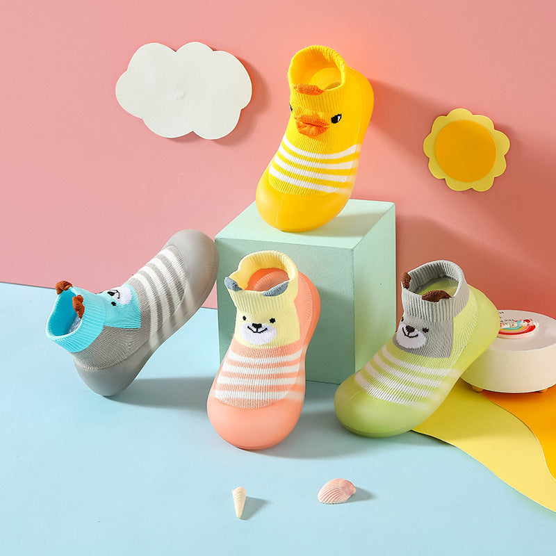 Zapato calcetín ergonómico para bebés color verde
