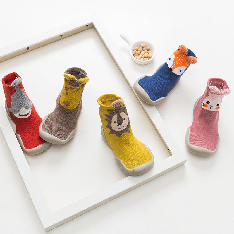 Zapato calcetín ergonómico para bebés color café