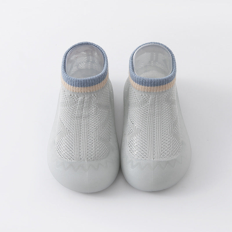 Zapato calcetín ergonómico para bebés color gris