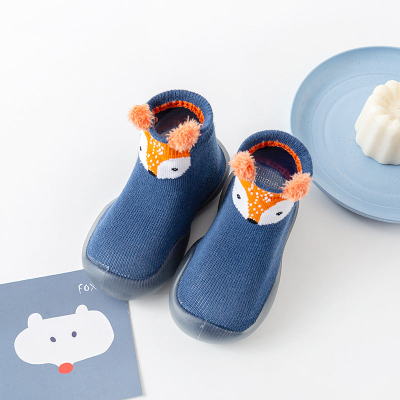 Zapato calcetín ergonómico para bebés color azul