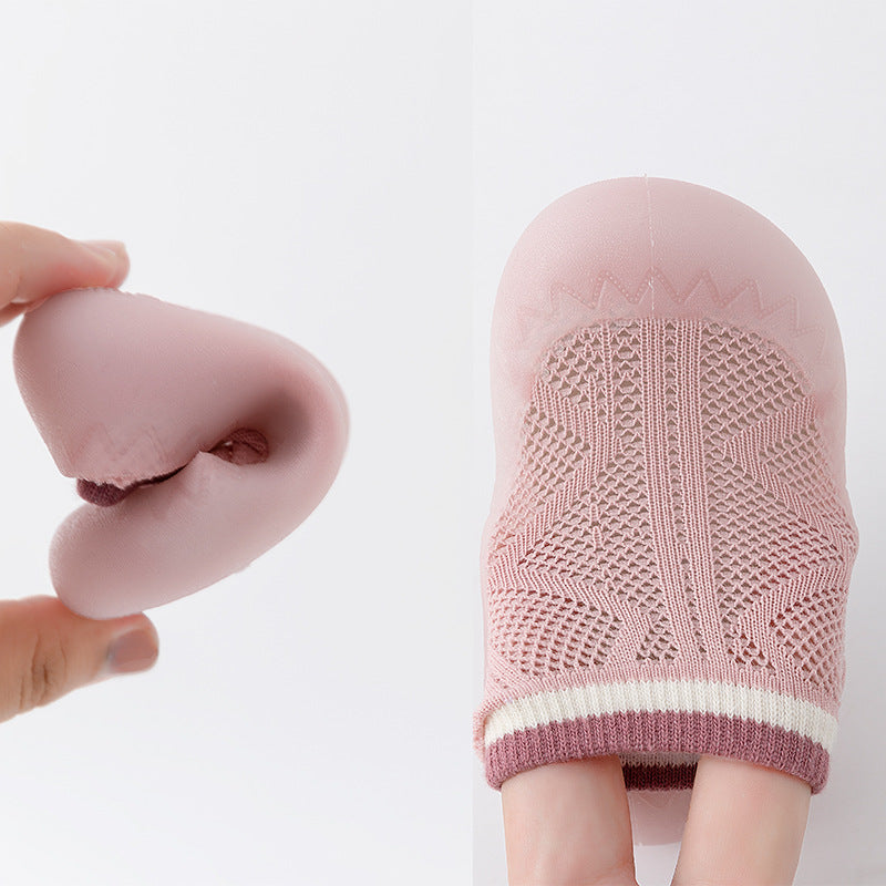 Zapato calcetín ergonómico para bebés color granate
