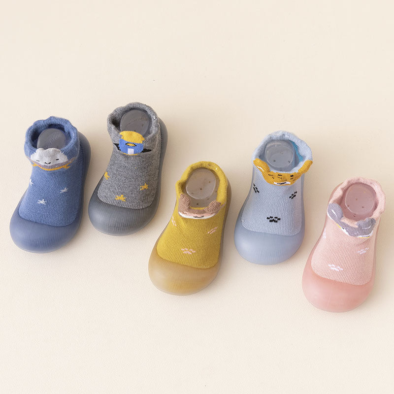 Zapato calcetín ergonómico para bebés color rosado