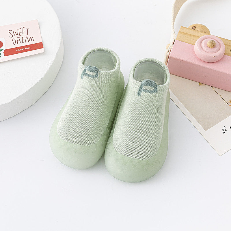 Zapato calcetín ergonómico para bebés color verde