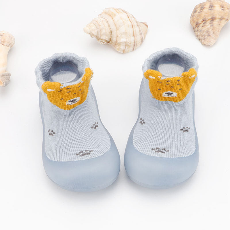 Zapato calcetín ergonómico para bebés color celeste