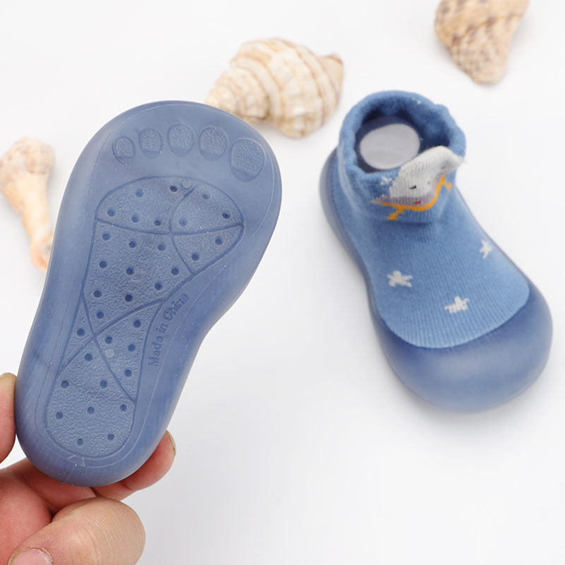 Zapato calcetín ergonómico para bebés azul