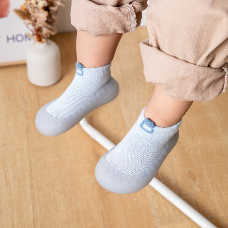 Zapato calcetín ergonómico para bebes azul