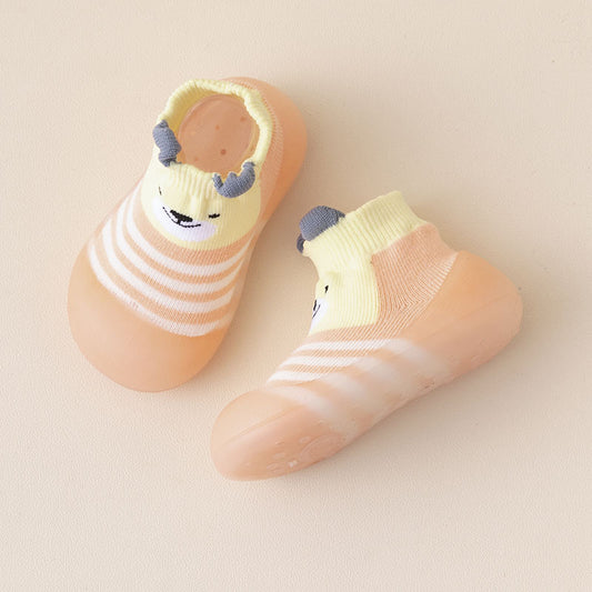 Zapato calcetín ergonómico para bebés color rosado