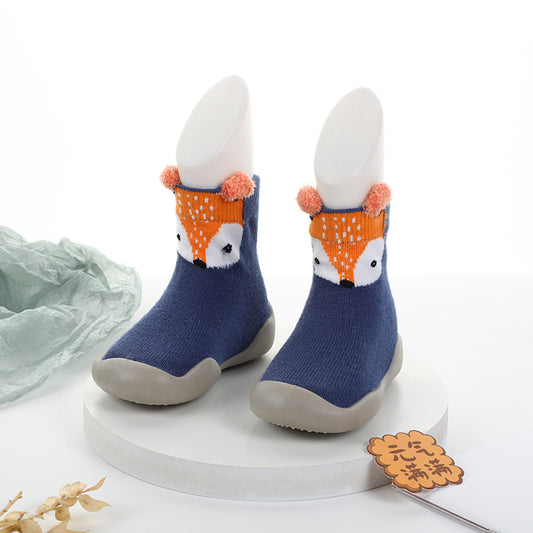 Zapato calcetín ergonómico para bebés color azul