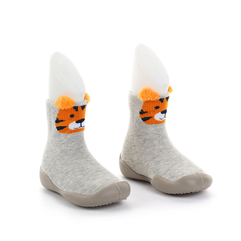 Zapato calcetín ergonómico para bebés color gris