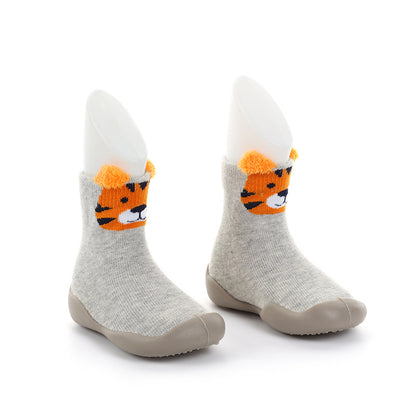 Zapato calcetín ergonómico para bebés color gris