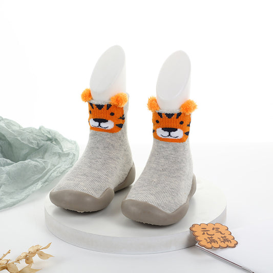 Zapato calcetín ergonómico para bebés color gris