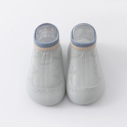 Zapato calcetín ergonómico para bebés color gris