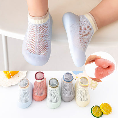 Zapato calcetín ergonómico para bebés color azul
