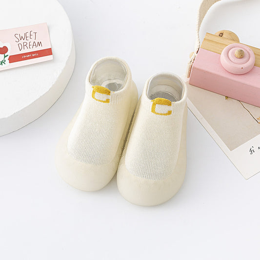 Zapato calcetín ergonómico para bebés color blanco
