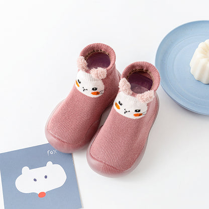 Zapato calcetín ergonómico para bebés color rosado