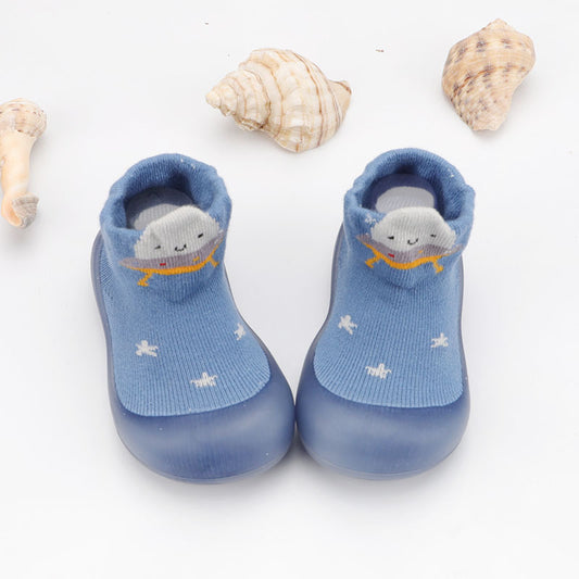 Zapato calcetín ergonómico para bebés azul