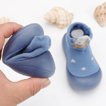 Zapato calcetín ergonómico para bebés azul