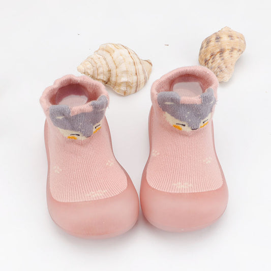 Zapato calcetín ergonómico para bebés color rosado