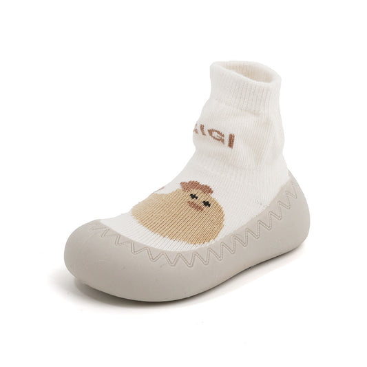 Zapato calcetín ergonómico para bebés color blanco