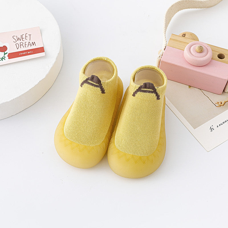 Zapato calcetín ergonómico para bebés amarillo