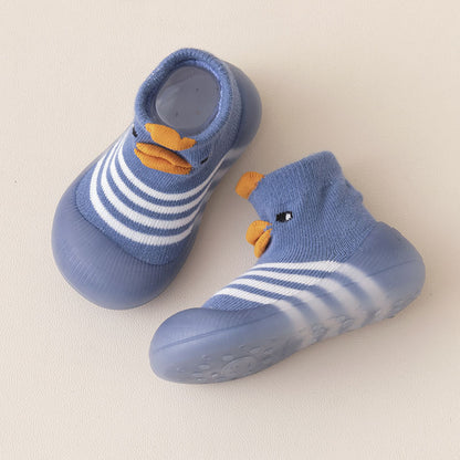 Zapato calcetín ergonómico para bebés color azul